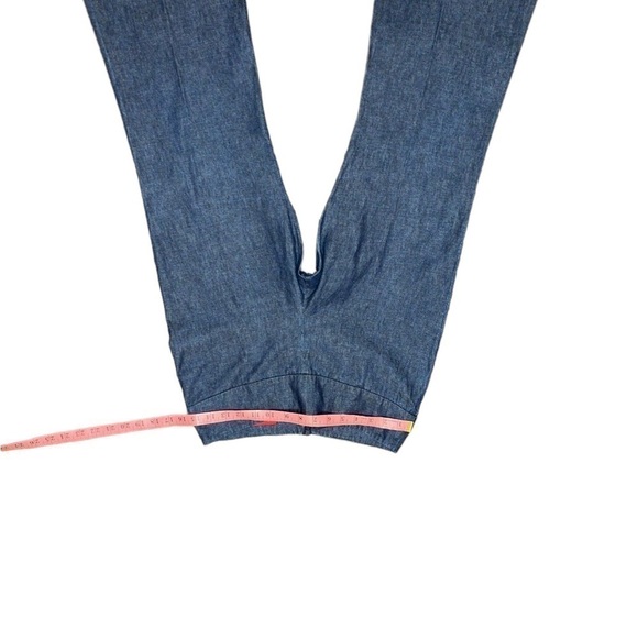 Vintage FCUK flare bottom cut blue denim jeans/Dark Wash - Picture 2 of 6